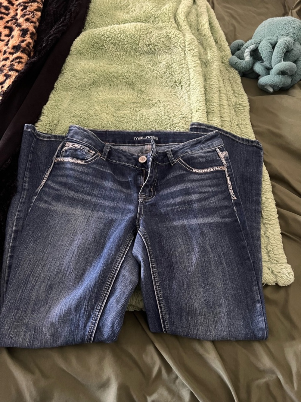 Maurices Blue Boot Cut Women's Jeans - Faded Indigo Wash